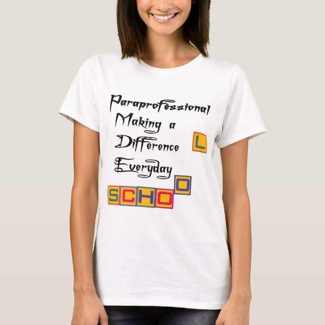 CAMISETA PARAPROFESSIONAL QUE FAZ UMA DIFERENÇA (Frente)