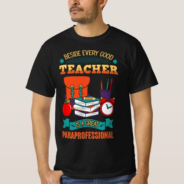 Camiseta Paraprofessional Teacher's Aide Assistant Paraeduc (Frente)