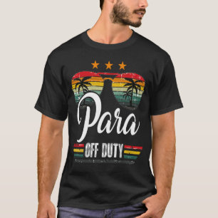 Camiseta Paraprofessionnelle Para Desligado Vintage