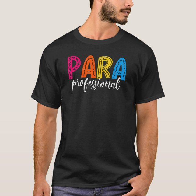 Camiseta Paraprofissional - Mínimo De Volta Ao Grupo Da Equ (Frente)