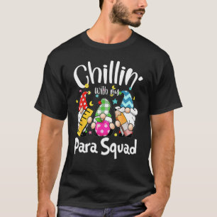 Camiseta Paraprofissional Para Squad Chillin Gnomos Christm