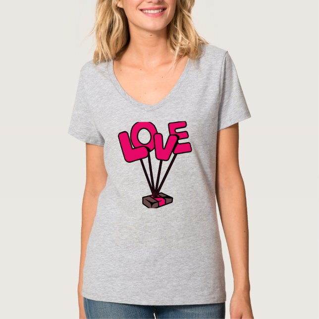 Camiseta 🎈 ❤️ Paraquedas do Amor: Flutuando sobre Sentimen (Frente)
