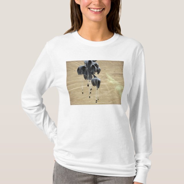 Camiseta Paraquedas do sistema de entrega de contentores (Frente)