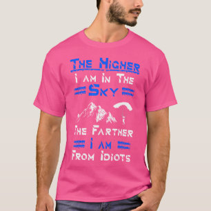 Camiseta Paraquedas Parapente Mais alto No Céu