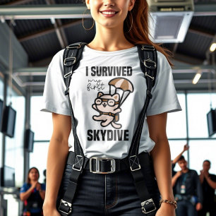 Camiseta Paraquedismo cômico bonito