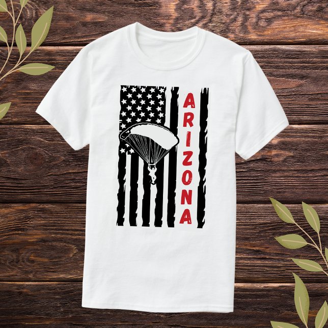 Camiseta Paraquedismo de parapente de Arizona de vindima (Criador carregado)