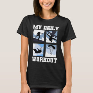 Camiseta Paraquedismo de Skydiver do Meu Trabalho Diário