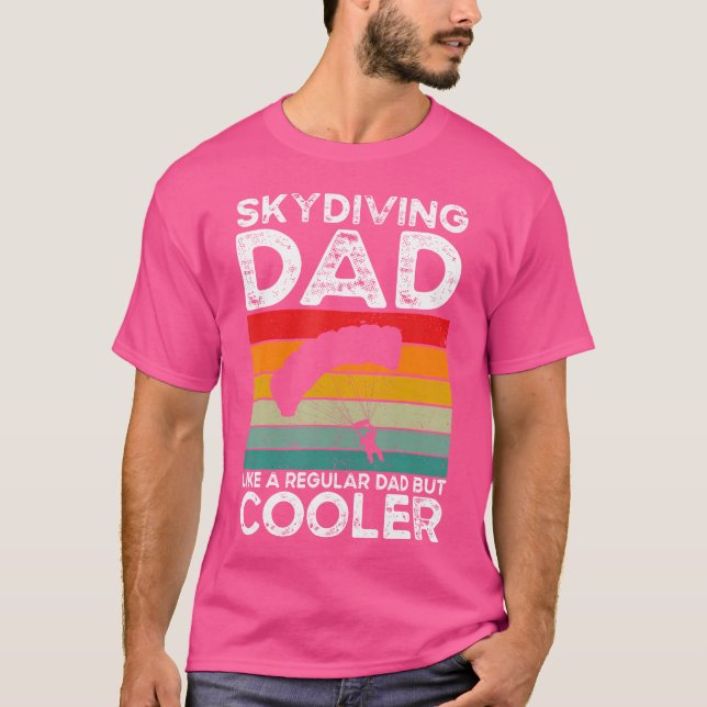 Camiseta Paraquedismo do Pai Skydiver do Skydiving Pai (Frente)