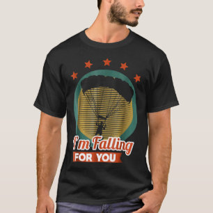 Camiseta Paraquedismo Estou Caindo Por Você Parâquedas Engr