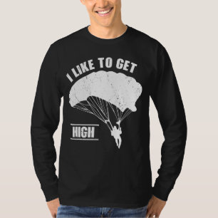 Camiseta Paraquedismo Orgulhoso Que Gosto De Fazer Skydivin