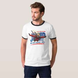 Camiseta Paraquedismo-Sinta a Liberdade Acima das Nuvens