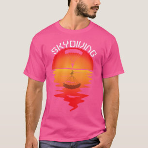 Camiseta Paraquedismo Skydiver Sunset Parachutist Skydiving