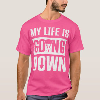 Camiseta Paraquedista Minha Vida Está Descendo Parapente