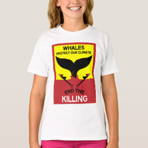 Camiseta Parar a Caça à Baleia Proibição da Caça à Baleia