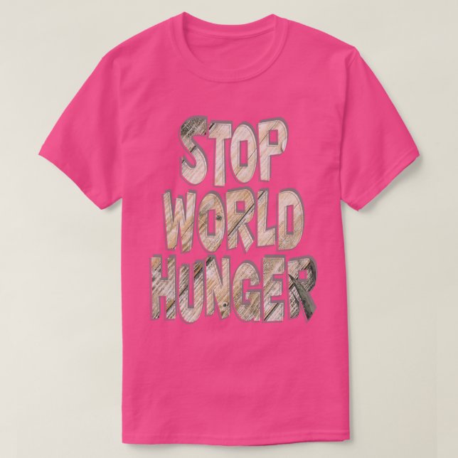CAMISETA PARAR A FOME MUNDIAL (Frente do Design)