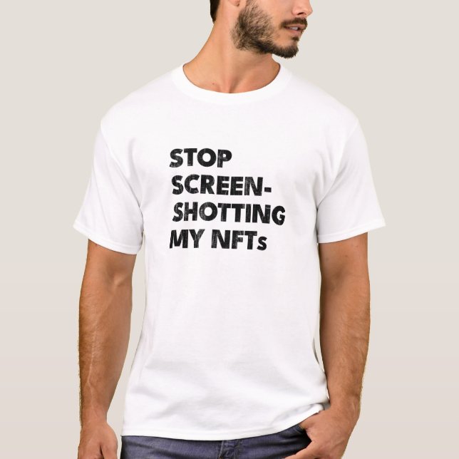 Camiseta PARAR A IMAGEM A MEUS Nfts (Frente)