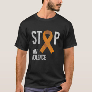 Camiseta Parar A Violência Contra Armas - Faixa Laranja Par