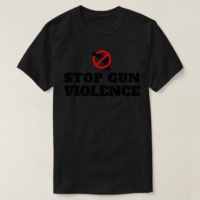 Camiseta Parar a violência contra as armas 5 (Frente do Design)
