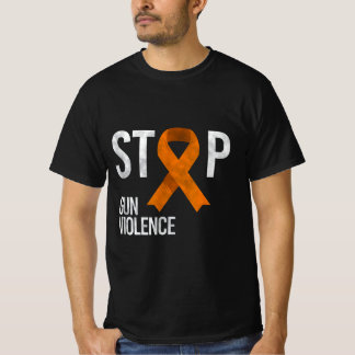 Camiseta Parar a Violência das Armas - Faixa Laranja para a