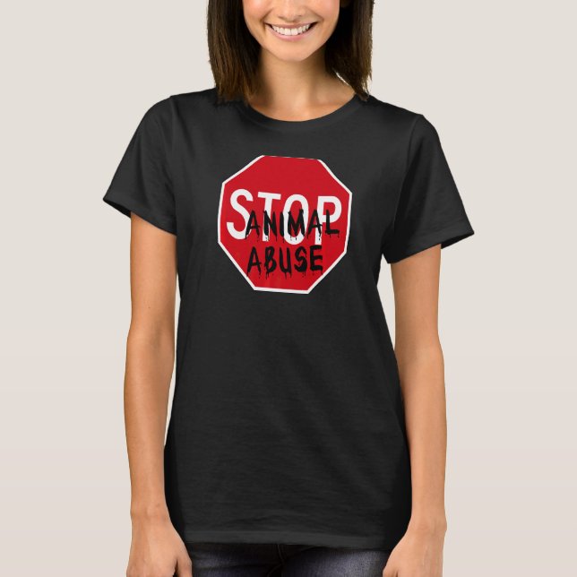 Camiseta Parar Abuso Animal (Frente)