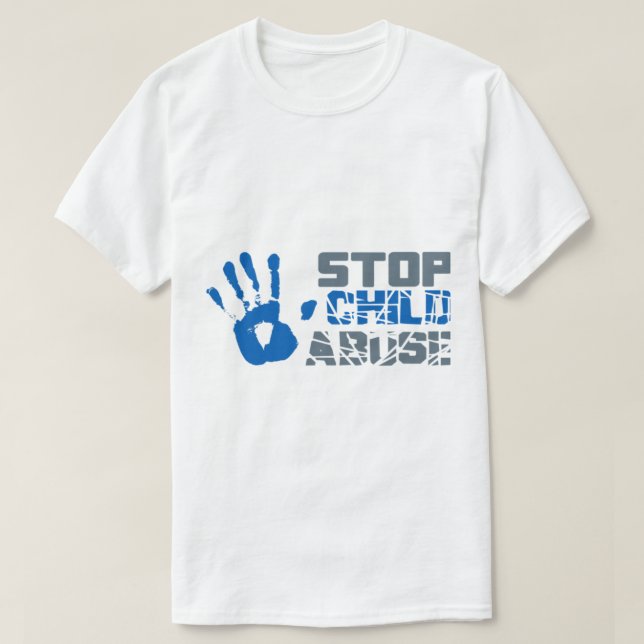Camiseta Parar Abuso Infantil (2) (Frente do Design)