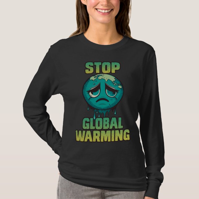 Camiseta Parar Aquecimento Global Proteção climática nature (Frente)