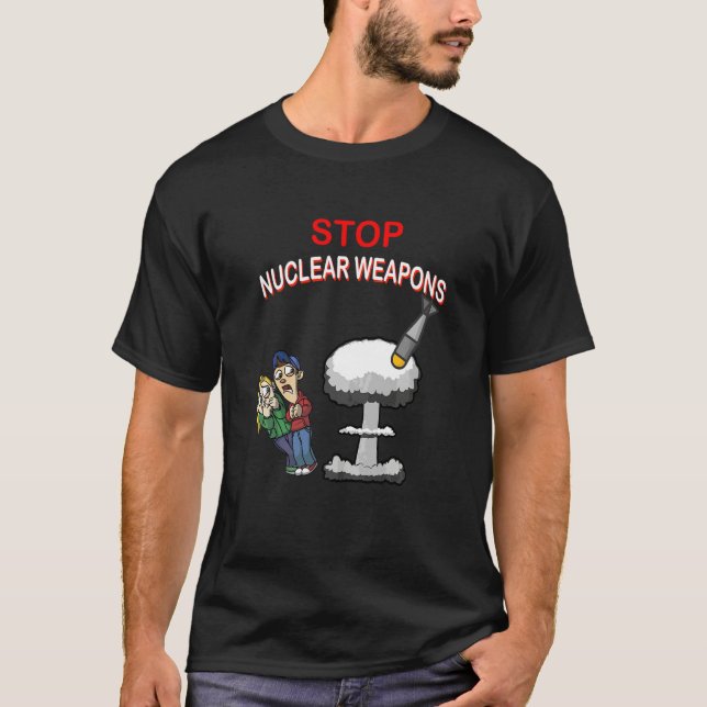 Camiseta Parar Armas Nucleares Salvar Humanos (Frente)