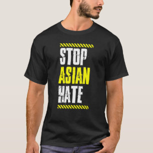 Camiseta Parar Atenção ao Ódio Asiático Fita Orgulho Americ