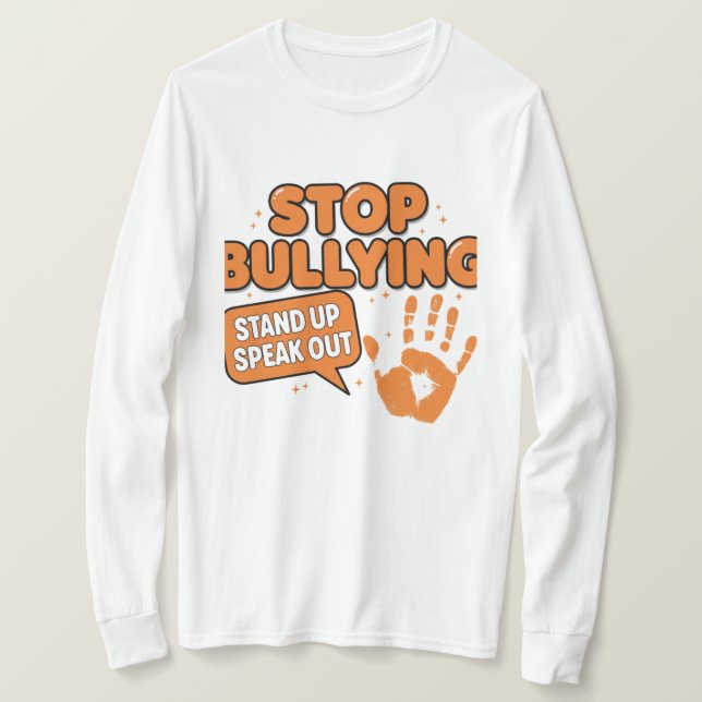 Camiseta Parar com o bullying (Frente do Design)