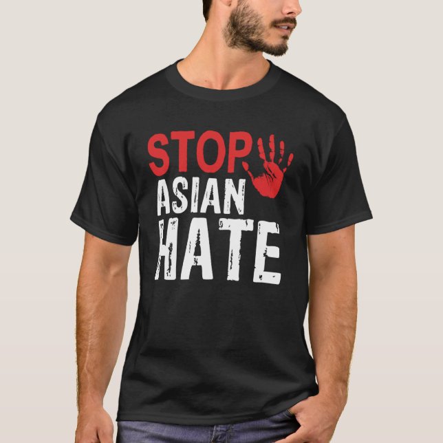 Camiseta Parar Crimes de Ódio Asiáticos AAPI Life Importa A (Frente)