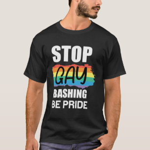 Camiseta Parar de Bashar é Orgulho Lésbica Gay Trans