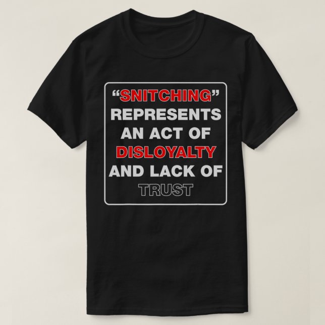 Camiseta Parar de borrar ~ Representa uma falta de lealdade (Frente do Design)