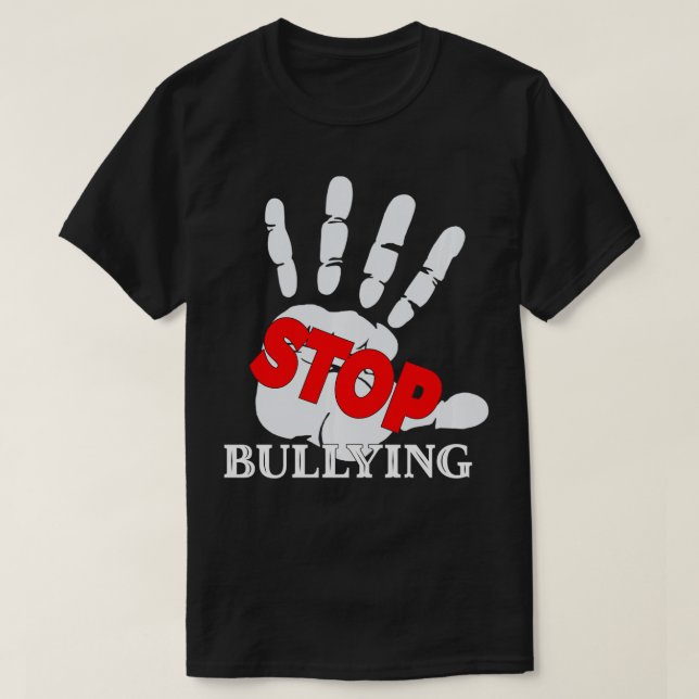 Camiseta Parar de Bullying Antibullying Dia Rosa Dia da Uni (Frente do Design)