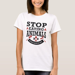 Camiseta Parar De Comer Animais