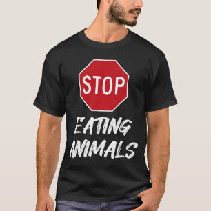 Camiseta Parar De Comer Animais Assinar Crueldade Vegetaria