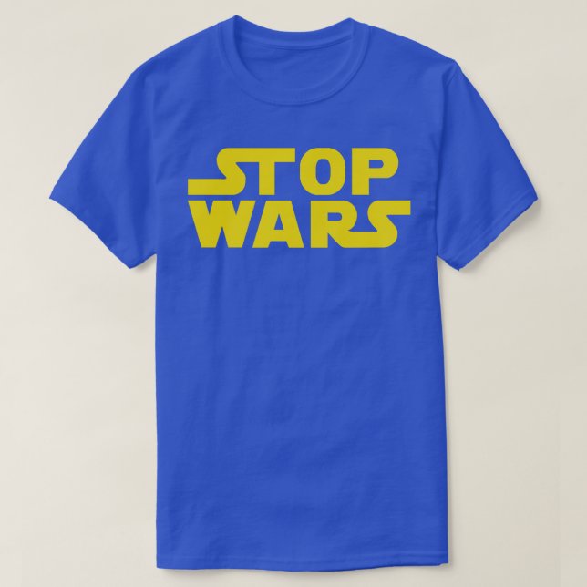 Camiseta Parar guerras (Frente do Design)