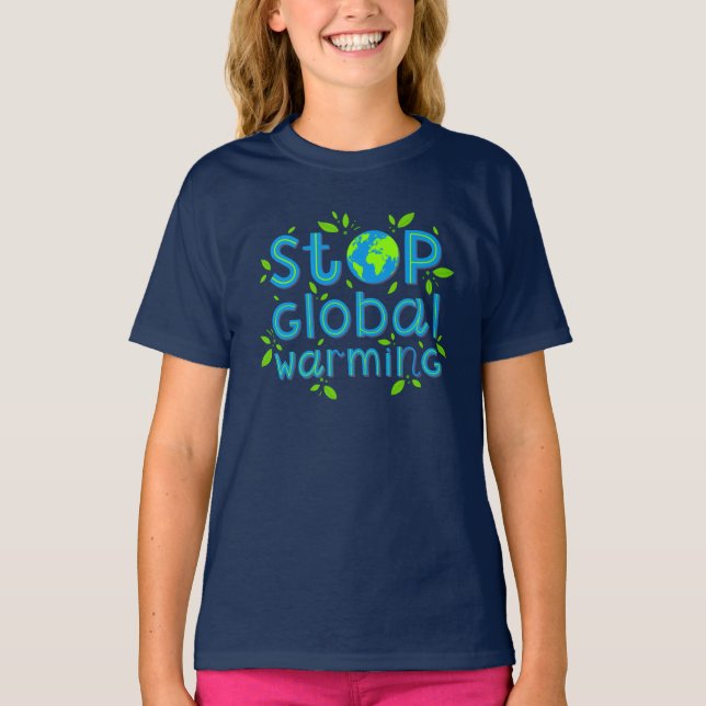 Camiseta Parar o aquecimento global (Frente)