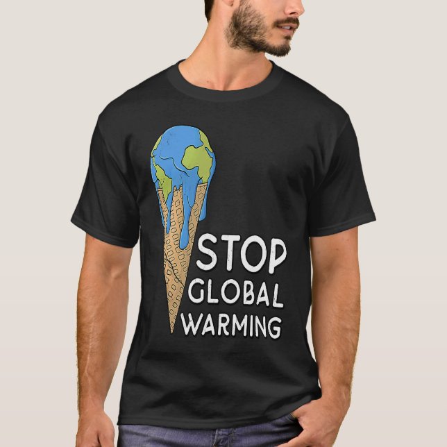 Camiseta Parar o aquecimento global da Terra (Frente)