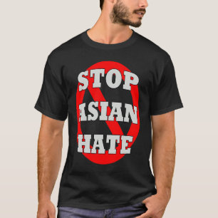 Camiseta Parar o ódio AAPI Asiático Suportar Positi America