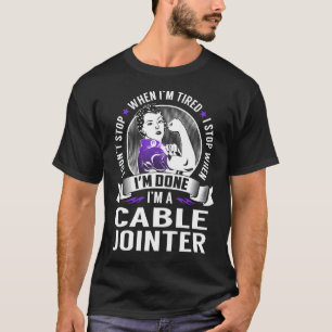 Camiseta Parar o ponteiro do cabo quando eu terminar