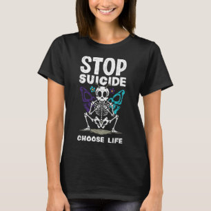 Camiseta Parar o suicídio Escolher a Vida do Suicídio