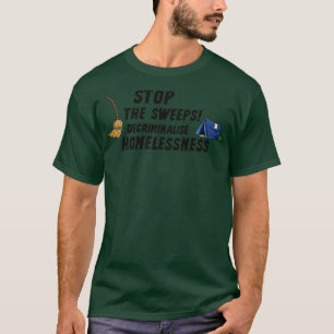 Camiseta Parar Os Suecos Despenalizar Os Sem-Abrigo Homeles