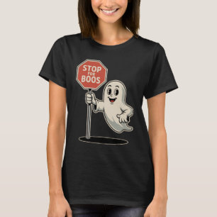Camiseta Parar Para A Patrulha De Segurança Do Boos Hallowe