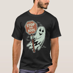 Camiseta Parar para Tronco Fantasma do Boos Halloween ou Tr