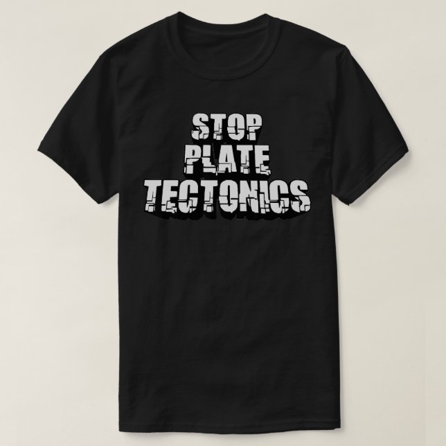 Camiseta Parar Placas Tectônicas Geológicas Rochas Geólogas (Frente do Design)