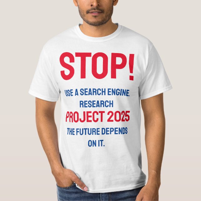 Camiseta Parar Projeto 2025 (Frente)