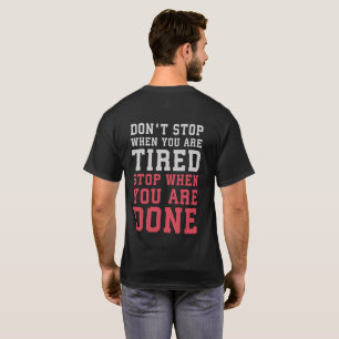 Camiseta Parar quando terminar - Inspiração Gym