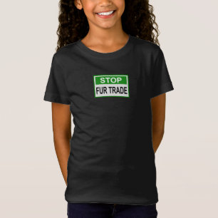 Camiseta Parar Sinal de Comércio de Pele Verde