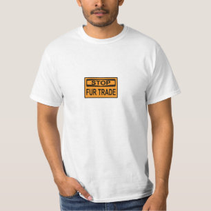 Camiseta Parar Sinal de Comércio de Peles - Laranja