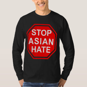 Camiseta Parar Sinal Interromper Ódio Asiático